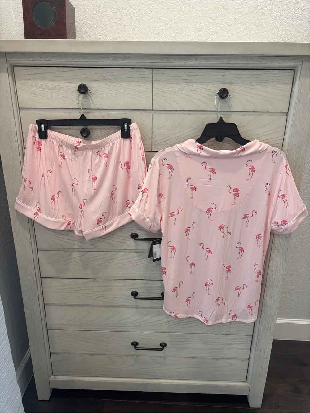 kate spade Pink Flamingo Short Pajama Set - Light Pink